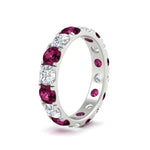 Load image into Gallery viewer, 4 Carat Double Prong Eternity Wedding Band Diamond
