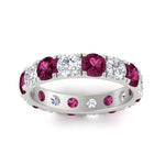 Load image into Gallery viewer, 4 Carat Double Prong Eternity Wedding Band Diamond
