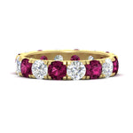 Load image into Gallery viewer, 4 Carat Double Prong Eternity Wedding Band Diamond
