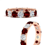 Load image into Gallery viewer, 4 Carat Double Prong Eternity Wedding Band Diamond
