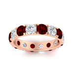 Load image into Gallery viewer, 4 Carat Double Prong Eternity Wedding Band Diamond
