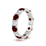 Load image into Gallery viewer, 4 Carat Double Prong Eternity Wedding Band Diamond
