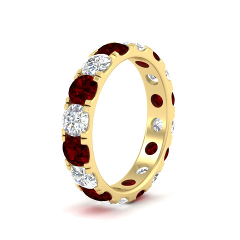 4-carat-double-prong-eternity-wedding-band-diamond-and-ruby-in-yellow-gold-FDEWB8371GRUDRANGLE2-4.00CT-NL-YG