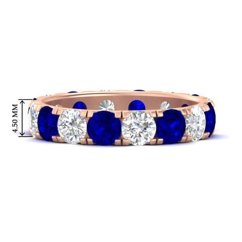 4-carat-double-prong-eternity-wedding-band-diamond-and-sapphire-in-rose-gold-FDEWB8371GSABL-4.00CT-NL-RG-HW
