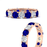 Load image into Gallery viewer, 4 Carat Double Prong Eternity Wedding Band Diamond
