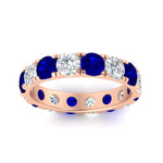 Load image into Gallery viewer, 4 Carat Double Prong Eternity Wedding Band Diamond
