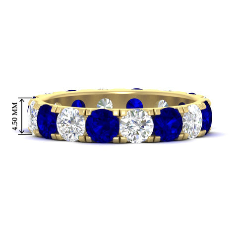 4-carat-double-prong-eternity-wedding-band-diamond-and-sapphire-in-yellow-gold-FDEWB8371GSABL-4.00CT-NL-YG-HW