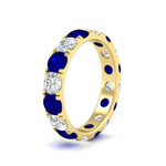 Load image into Gallery viewer, 4 Carat Double Prong Eternity Wedding Band Diamond
