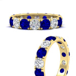 Load image into Gallery viewer, 4 Carat Double Prong Eternity Wedding Band Diamond
