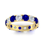 Load image into Gallery viewer, 4 Carat Double Prong Eternity Wedding Band Diamond
