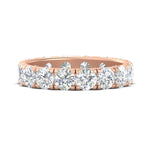 Load image into Gallery viewer, 4 Carat Double Prong Eternity Wedding Band Diamond
