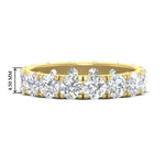Load image into Gallery viewer, 4 Carat Double Prong Eternity Wedding Band Diamond
