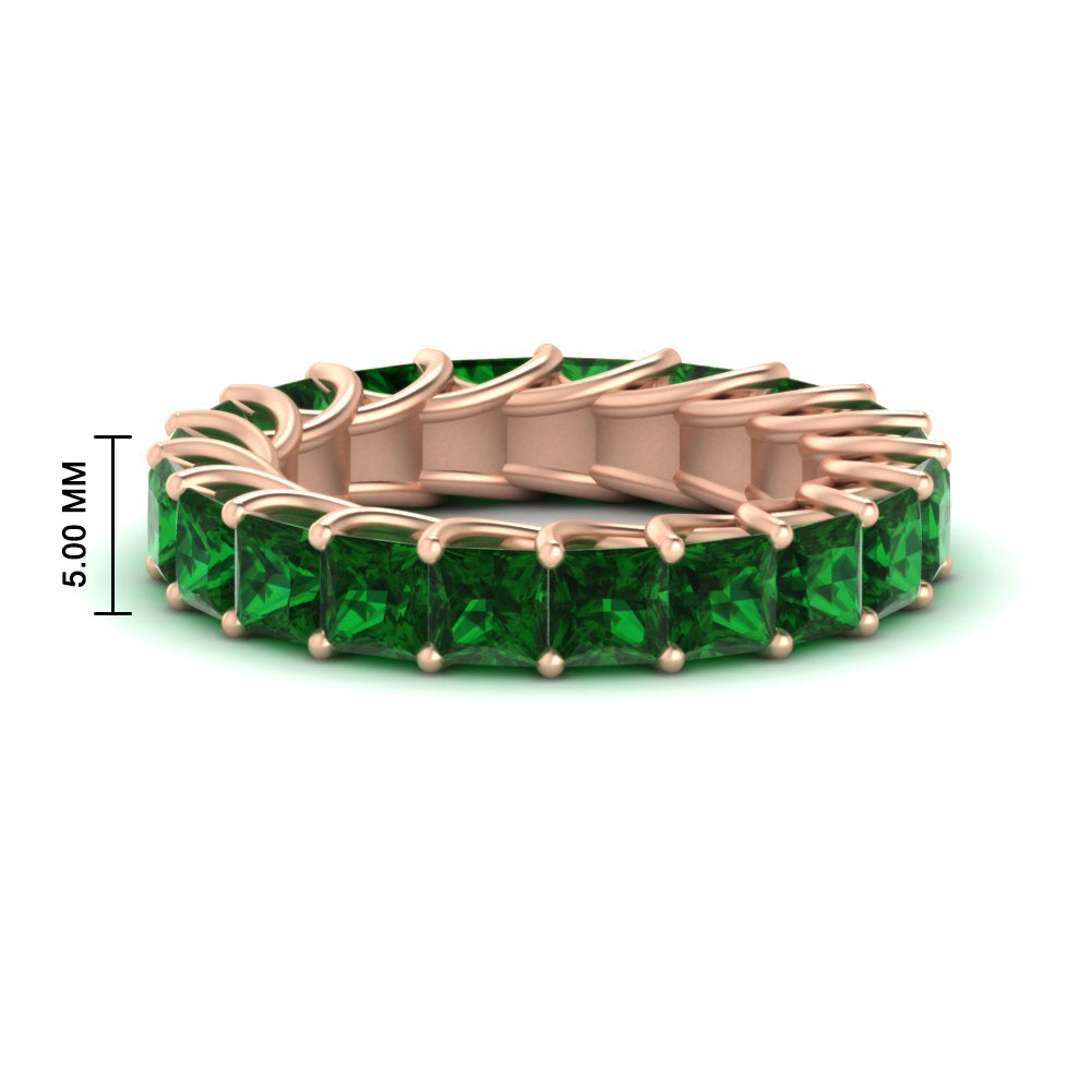 4 Carat Anniversary Band Princess Cut For Her