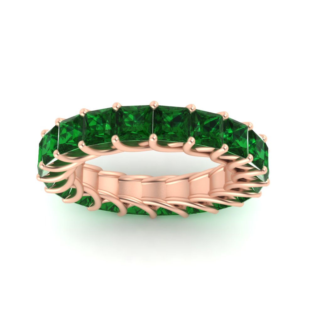 4 Carat Anniversary Band Princess Cut For Her