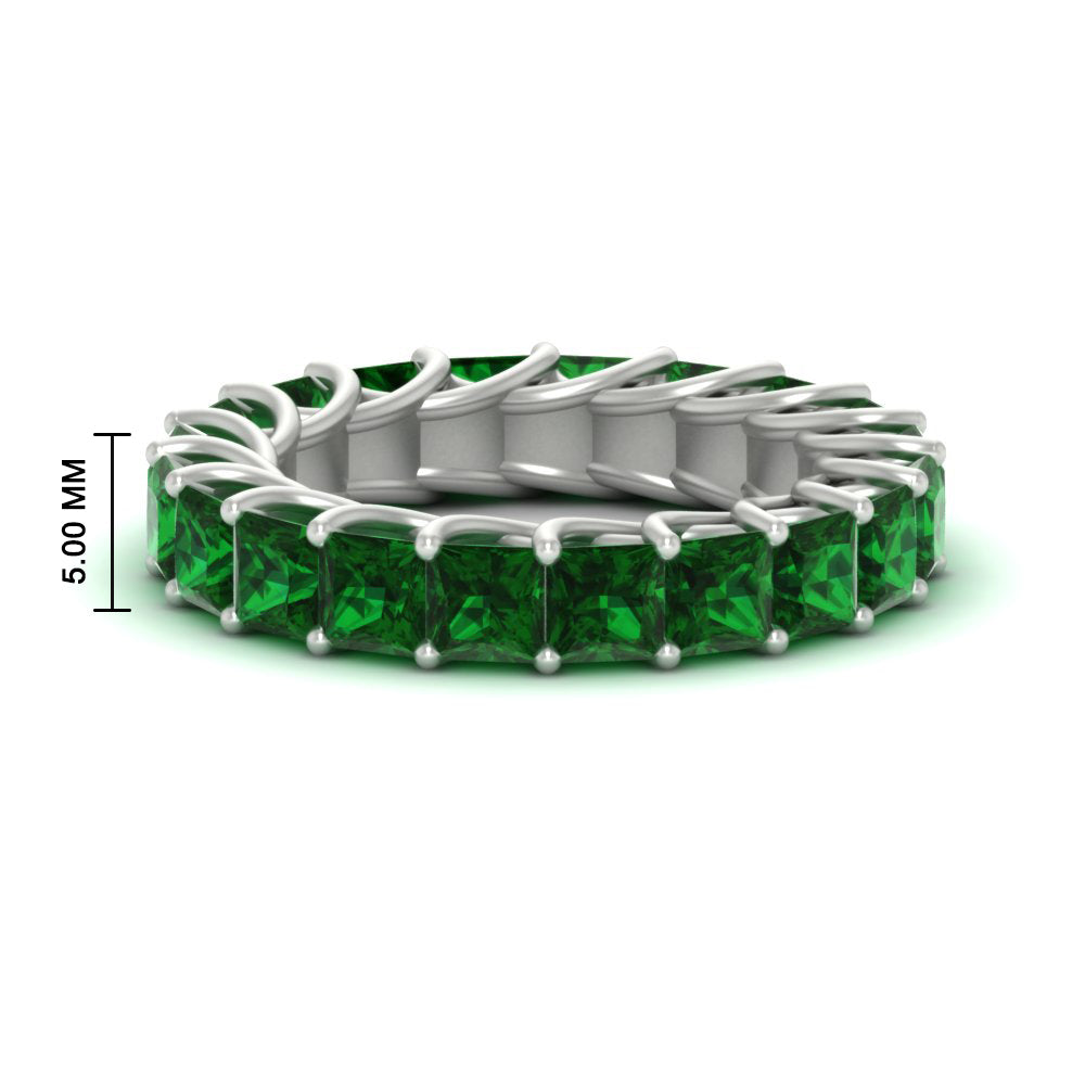 4 Carat Anniversary Band Princess Cut For Her