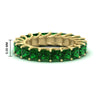 Load image into Gallery viewer, 4-carat-emerald-anniversary-band-princess-cut-for-her-in-yellow-gold-FD10203PRBGEMGR-4.00CT-NL-YG-HW.jpg