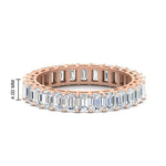 Load image into Gallery viewer, 4-carat-eternity-emerald-cut-diamond-wedding-ring-in-rose-gold-FDEWB9293EM-4.00CT-NL-RG
