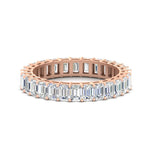 Load image into Gallery viewer, 4-carat-eternity-emerald-cut-diamond-wedding-ring-in-rose-gold-FDEWB9293EM-4.00CT-NL-RG
