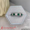 Load image into Gallery viewer, 4-carat-heart-eternity-anniversary-lab-diamond-band-with-emerald-in-platinum-fdewb8439-4-ct-1