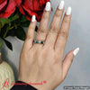 Load image into Gallery viewer, 4-carat-heart-eternity-anniversary-lab-diamond-band-with-emerald-in-platinum-fdewb8439-4-ct-8