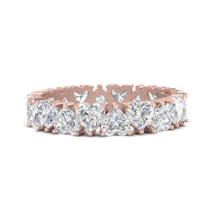 4 Carat Heart Eternity Anniversary Band