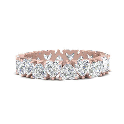 4 Carat Heart Eternity Anniversary Band