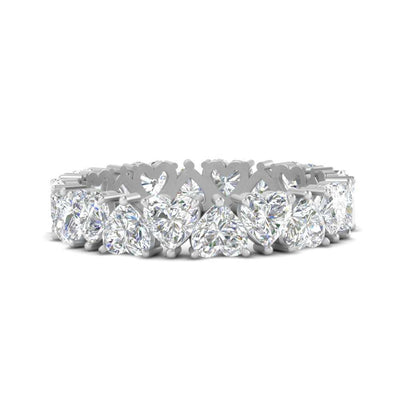 4 Carat Heart Eternity Anniversary Band