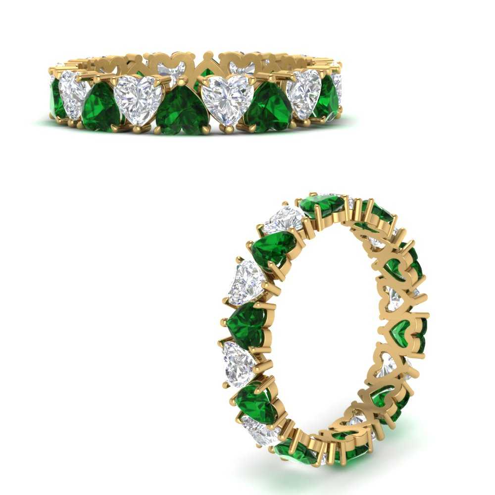4-carat-heart-eternity-diamond-anniversary-band-with-emerald-in-yellow-gold-FDEWB8439GEMGRANGLE3-NL-YG