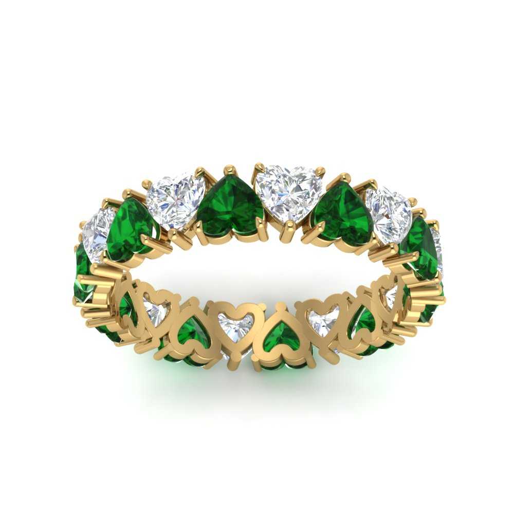 4-carat-heart-eternity-diamond-anniversary-band-with-emerald-in-yellow-gold-FDEWB8439GEMGRANGLE5-NL-YG