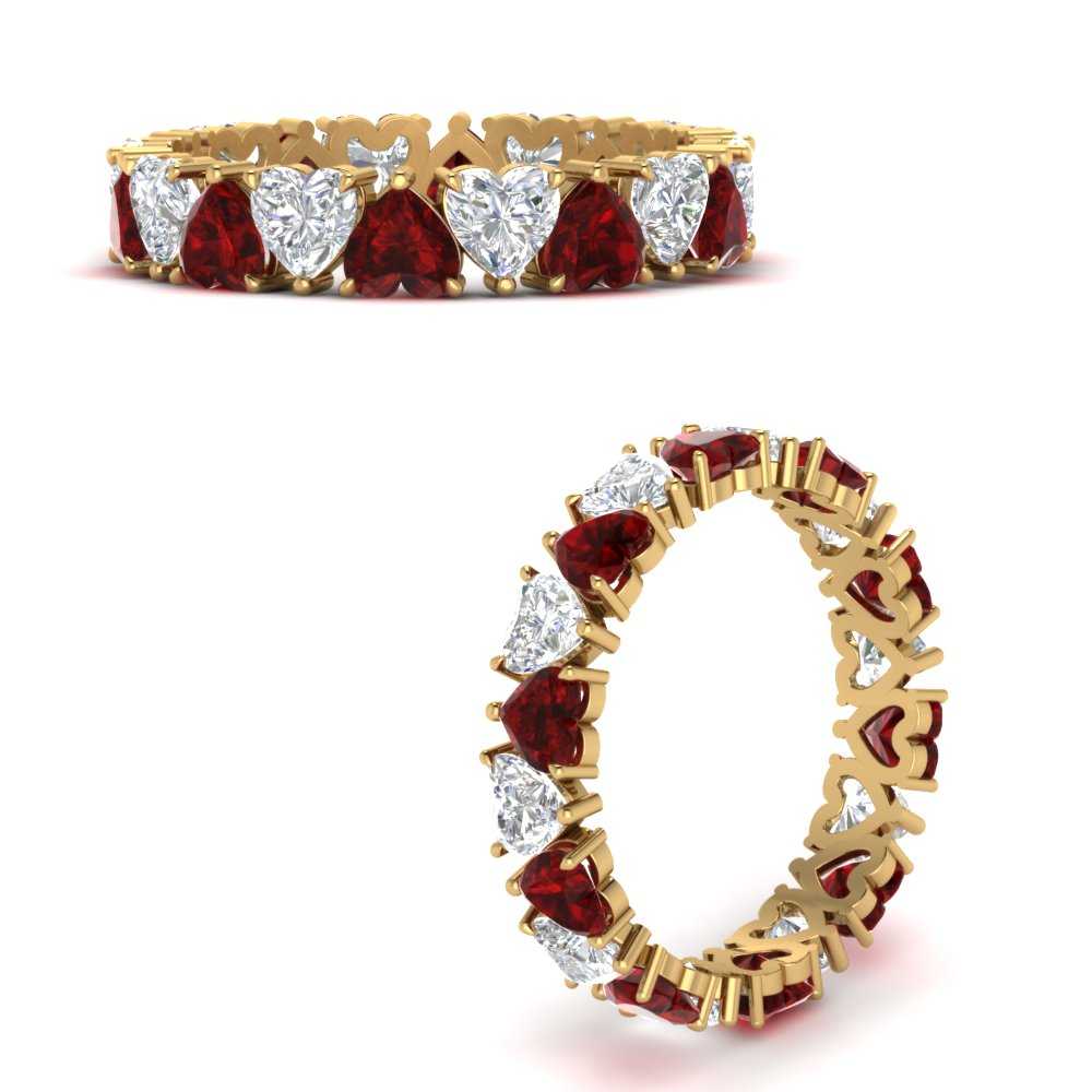 4-carat-heart-eternity-diamond-anniversary-band-with-ruby-in-yellow-gold-FDEWB8439GRUDRANGLE3-NL-YG