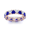 Load image into Gallery viewer, 4-carat-heart-eternity-diamond-anniversary-band-with-sapphire-in-rose-gold-FDEWB8439GSABLANGLE5-NL-RG