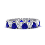 Load image into Gallery viewer, 4-carat-heart-eternity-diamond-anniversary-band-with-sapphire-in-white-gold-FDEWB8439GSABL-NL-WG
