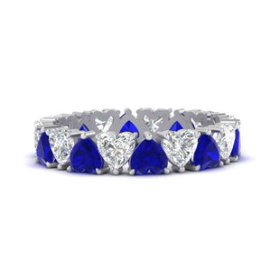 4 Carat Heart Eternity Anniversary Band