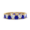 Load image into Gallery viewer, 4-carat-heart-eternity-diamond-anniversary-band-with-sapphire-in-yellow-gold-FDEWB8439GSABL-NL-YG