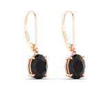 Load image into Gallery viewer, 4-carat-leverback-oval-drop-dangle-black-diamond-earrings-in-rose-gold-fdear11236ovgblackangle3-4.00ct-nl-rg.jpg?v=1765455504