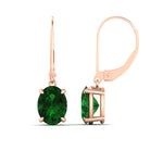 Load image into Gallery viewer, 4-carat-leverback-oval-drop-dangle-emerald-earrings-in-rose-gold-fdear11236ovgemgrangle4-4.00ct-nl-rg.jpg?v=1765455504