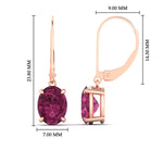 Load image into Gallery viewer, 4-carat-leverback-oval-drop-dangle-pink-sapphire-earrings-in-rose-gold-fdear11236ovgsadrpiangle4-4.00ct-nl-rg-hw.jpg?v=1765455504
