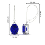 Load image into Gallery viewer, 4-carat-leverback-oval-drop-dangle-sapphire-earrings-in-white-gold-fdear11236ovgsablangle4-4.00ct-nl-wg-hw.jpg?v=1765455504
