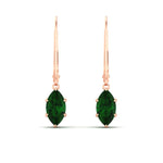 Load image into Gallery viewer, 4-carat-marquise-solitaire-emerald-earrings-with-lever-back-in-rose-gold-FDEAR11236MQGEMGR-4.00CT-NL-RG.jpg
