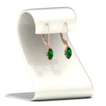 Load image into Gallery viewer, 4-carat-marquise-solitaire-emerald-earrings-with-lever-back-in-rose-gold-FDEAR11236MQGEMGR-4.00CT-NL-RG.jpg
