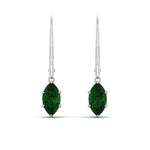 Load image into Gallery viewer, 4-carat-marquise-solitaire-emerald-earrings-with-lever-back-in-white-gold-FDEAR11236MQGEMGR-4.00CT-NL-WG.jpg
