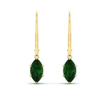 Load image into Gallery viewer, 4-carat-marquise-solitaire-emerald-earrings-with-lever-back-in-yellow-gold-FDEAR11236MQGEMGR-4.00CT-NL-YG.jpg
