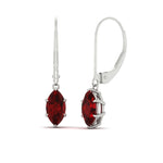 Load image into Gallery viewer, 4-carat-marquise-solitaire-ruby-earrings-with-lever-back-in-white-gold-FDEAR11236MQGRUDR-4.00CT-NL-WG.jpg
