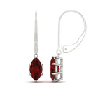 Load image into Gallery viewer, 4-carat-marquise-solitaire-ruby-earrings-with-lever-back-in-white-gold-FDEAR11236MQGRUDR-4.00CT-NL-WG.jpg

