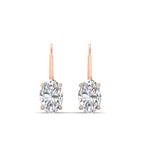 Load image into Gallery viewer, 4-carat-oval-diamond-lever-back-earrings-in-rose-gold-FDEAR9225OV-4.00CT-NL-RG
