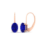 Load image into Gallery viewer, 4-carat-oval-sapphire-lever-back-earrings-in-rose-gold-FDEAR9225OVGSABL-4.00CT-NL-RG
