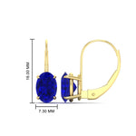 Load image into Gallery viewer, 4-carat-oval-sapphire-lever-back-earrings-in-yellow-gold-FDEAR9225OVGSABL-4.00CT-NL-YG
