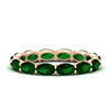 Load image into Gallery viewer, 4-carat-oval-shape-east-west-eternity-emerald-wedding-ring-in-rose-gold-FDEWB8425OVGEMGR-4.00CT-NL-RG