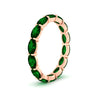 Load image into Gallery viewer, 4-carat-oval-shape-east-west-eternity-emerald-wedding-ring-in-rose-gold-FDEWB8425OVGEMGRANGLE2-4.00CT-NL-RG
