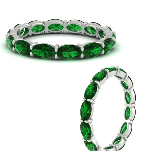 4-carat-oval-shape-east-west-eternity-emerald-wedding-ring-in-white-gold-FDEWB8425OVGEMGRANGLE3-4.00CT-NL-WG
